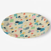 ミッドセンチュリーモダンドリンク ペーパープレート (アングル)