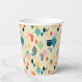 ミッドセンチュリーモダンドリンク 紙コップ (正面)