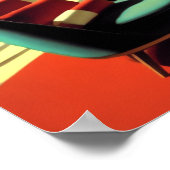 ミッドセンチュリーモダンドリームハウス4:3 ポスター (角)