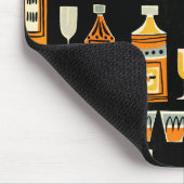 ミッドセンチュリーモダンナイトライフパターン マウスパッド (コーナー)