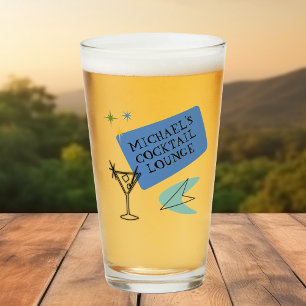 ミッドセンチュリーモダンネオンカクテルラウンジ名 タンブラーグラス