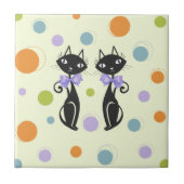 ミッドセンチュリーモダンネコ タイル (正面)