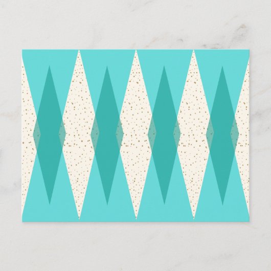 ミッドセンチュリーモダンハアーガイルガキ ポストカード (正面)