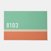 ミッドセンチュリーモダンハウスアドレス1970年代70年代 ドアマット (正面)