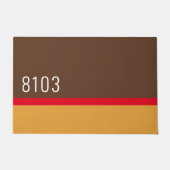 ミッドセンチュリーモダンハウスアドレス1970年代70年代 ドアマット (正面)