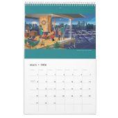 ミッドセンチュリーモダンハウズ独身のページスタイル カレンダー (3月 2026)