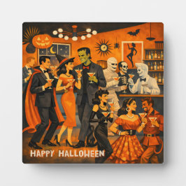 ミッドセンチュリーモダンハロウィンマーティニパーティー フォトプラーク