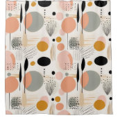 ミッドセンチュリーモダンバスルーム シャワーカーテン (正面)