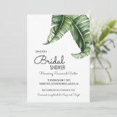 ミッドセンチュリーモダンバナナリーフブライダルシャワー 招待状 (スタンド正面)