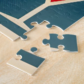 ミッドセンチュリーモダンバレンタイン踊りカップル ジグソーパズル (側面)