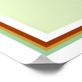 ミッドセンチュリーモダンバードデザインプリント ポスター (角)