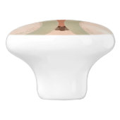 ミッドセンチュリーモダンパタオーガニックンミントテラコッタ セラミックノブ (側面)