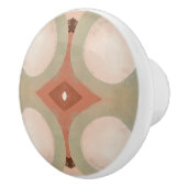 ミッドセンチュリーモダンパタオーガニックンミントテラコッタ セラミックノブ (右)