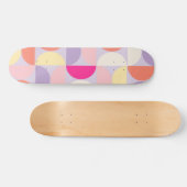 ミッドセンチュリーモダンパタカラフルーン スケートボード (横)