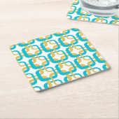 ミッドセンチュリーモダンパタンスクエア紙コースター スクエアペーパーコースター (アングル)
