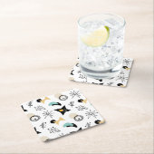 ミッドセンチュリーモダンパタンスクエア紙コースター スクエアペーパーコースター (インサイチュ)