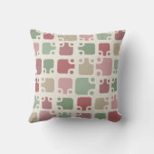 ミッドセンチュリーモダンパターンのクリスマス クッション (裏面)