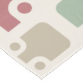 ミッドセンチュリーモダンパターンのクリスマス テーブルクロス (アングル)