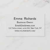 ミッドセンチュリーモダンパターングリーンカスタム 名刺 (裏面)