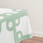 ミッドセンチュリーモダンパターンセージ緑2 テーブルクロス (インサイチュ)