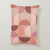 ミッドセンチュリーモダンパターンピーチファズ アクセントクッション (裏面(縦))