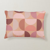 ミッドセンチュリーモダンパターンピーチファズ アクセントクッション (裏面)