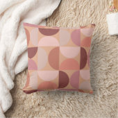 ミッドセンチュリーモダンパターンピーチファズ クッション (ブランケット)