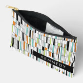 ミッドセンチュリーモダンパターン アクセサリーポーチ (見開き)