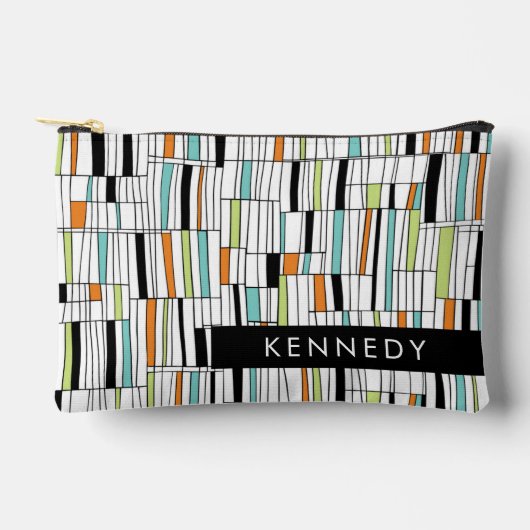 ミッドセンチュリーモダンパターン アクセサリーポーチ (正面)