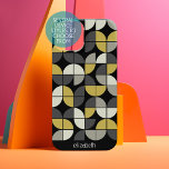 ミッドセンチュリーモダンパターン – グレー金ゴールドブラック名 SAMSUNG GALAXY S22ケース<br><div class="desc">黒ファンキー色、金ゴールド、グレーのMCMパターもしン – あなたのアートはまだ調整する必要がありますクリックが、このボタカスタマイズン上で。動かせたりデザインを変えたりできるフォントのまわりにエリアへ！</div>