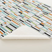 ミッドセンチュリーモダンパターン シェルパブランケット (3/4)