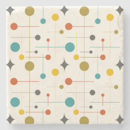 ミッドセンチュリーモダンパターン ストーンコースター