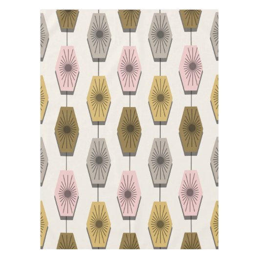 ミッドセンチュリーモダンパターン テーブルクロス (正面)