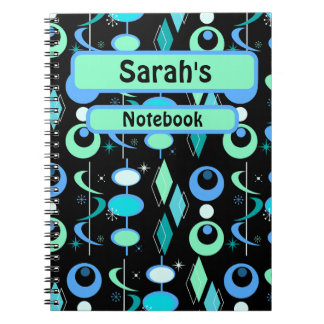 ミッドセンチュリーモダンパターン ノートブック