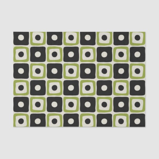 ミッドセンチュリーモダンパターン 薄葉紙 (正面)