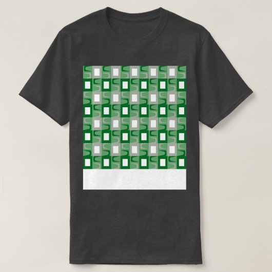 ミッドセンチュリーモダンパターン Tシャツ (デザイン正面)