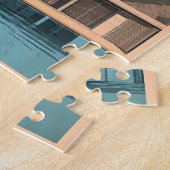 ミッドセンチュリーモダンパラダイス:ヤシ春 ジグソーパズル (側面)