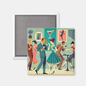 ミッドセンチュリーモダンパーティーザマルチニダンス マグネット (正面/裏面)