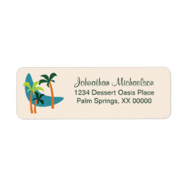 ミッドセンチュリーモダンパームオアシスラベル ラベル