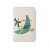 ミッドセンチュリーモダンパームオアシス バスマット (正面縦)