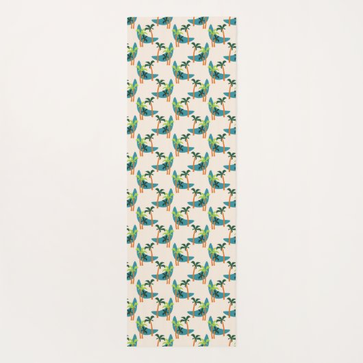 ミッドセンチュリーモダンパームオアシス ヨガマット (裏面)