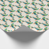 ミッドセンチュリーモダンパームオアシス ラッピングペーパー (角)