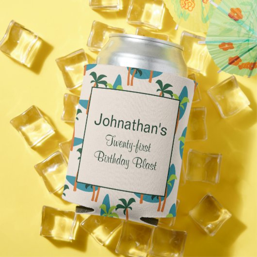 ミッドセンチュリーモダンパームオアシス 缶クーラー (インサイチュ 夏)