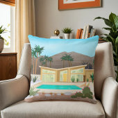 ミッドセンチュリーモダンパーム春プールハウス | クッション