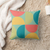 ミッドセンチュリーモダンビタースイートマスタードとオリーブ クッション (ブランケット)