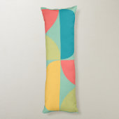 ミッドセンチュリーモダンビタースイートマスタードとオリーブ ボディピロー (裏面 (縦))