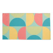 ミッドセンチュリーモダンビタースイートマスタードとオリーブ 枕カバー (裏面)