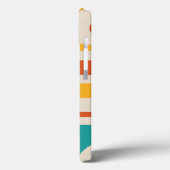 ミッドセンチュリーモダンピケターコイズオレンジ Case-Mate iPhoneケース (裏面 / 左)