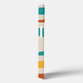 ミッドセンチュリーモダンピケターコイズオレンジ Case-Mate iPhoneケース (裏面 / 右)