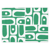 ミッドセンチュリーモダンピケレトロ抽象芸術パターン テーブルクロス (正面(横))